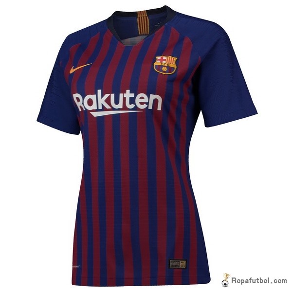 Camiseta Barcelona Replica Primera Ropa Mujer 2018/19 Azul Rojo